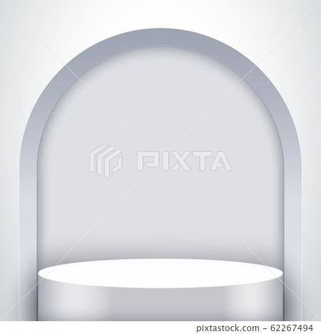 White Presentation podium with arch White Presentation podium with arch 62267494
