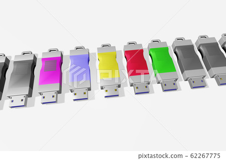 USB存儲器(3DCG:白色背景) USB存儲器(3DCG:白色背景) 62267775