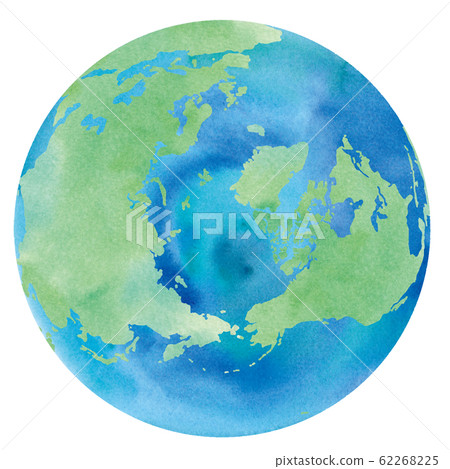 Trace vector of the earth watercolor illustration (Arctic, Russia, Canada, Greenland, Iceland) Trace vector of the earth watercolor illustration (Arctic, Russia, Canada, Greenland, Iceland) 62268225