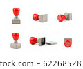 Rubber Stamp From Different sides, Blank object  62268528