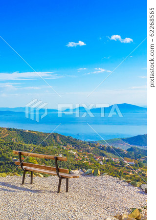 Volos city view from benck at Pelion mount, Greece Volos city view from benck at Pelion mount, Greece 62268565