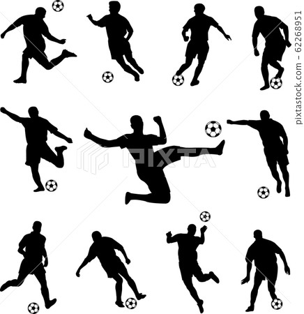 soccer players silhouettes collection soccer players silhouettes collection 62268951