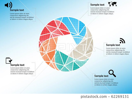 Infographic illustration vector template with Infographic illustration vector template with 62269131