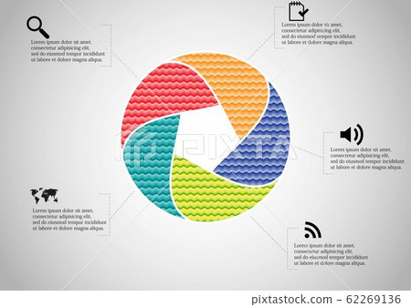 Infographic illustration vector template with Infographic illustration vector template with 62269136