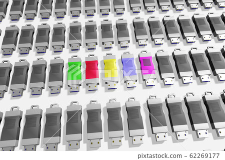USB memory (3DCG: white background) USB memory (3DCG: white background) 62269177
