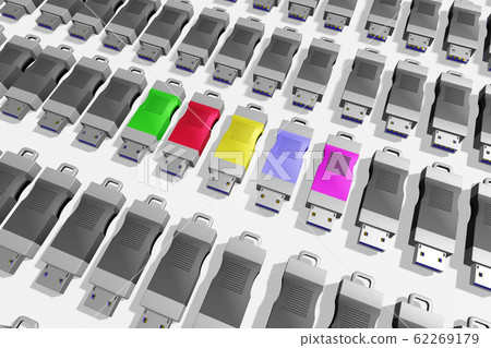 USB memory (3DCG: white background) USB memory (3DCG: white background) 62269179