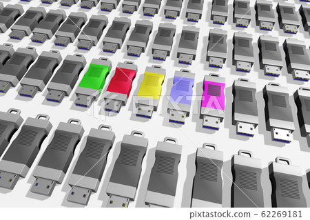 USB memory (3DCG: white background) USB memory (3DCG: white background) 62269181