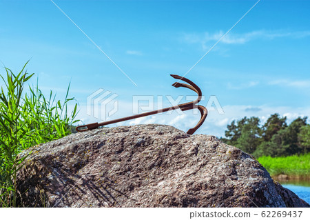 Anchor on the stone. Anchor on the stone. 62269437
