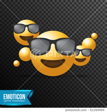 Sunglasses Emoji Cool Smiley T-Shirt | TeeShirtPalace