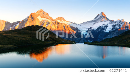 Bachalpsee lake in Swiss Alps 62271441