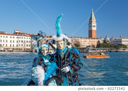 Colorful carnival masks at a traditional festival in Venice, Italy 62271542
