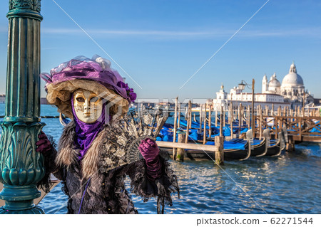 Colorful carnival masks at a traditional festival in Venice, Italy 62271544