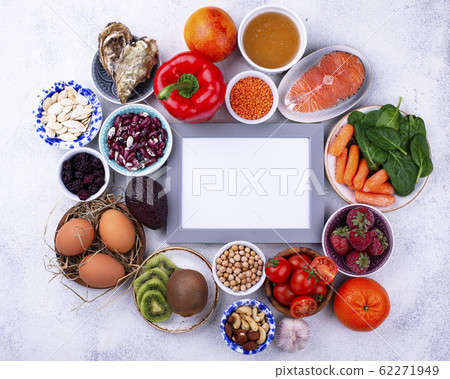 Food rich in collagen. Healthy products Food rich in collagen. Healthy products 62271949