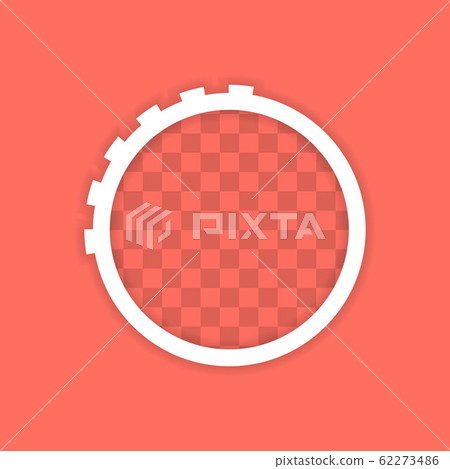 Photo frame with transparent shadow isolated on 62273486