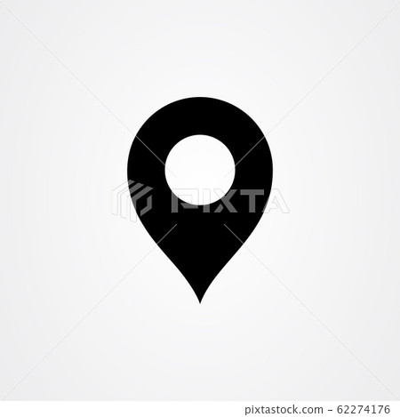 Pin location icon vector template Pin location icon vector template 62274176