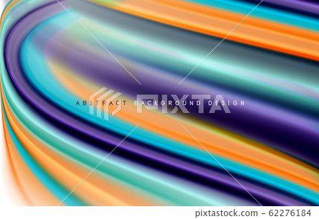 Abstract background - fluid color gradient waves, with dynamic motion line effect. Vector Illustration For Wallpaper, Banner, Background, Card, Book Illustration, landing page 62276184