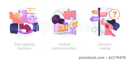 Business communication and collaboration vector concept metaphors. 62276976