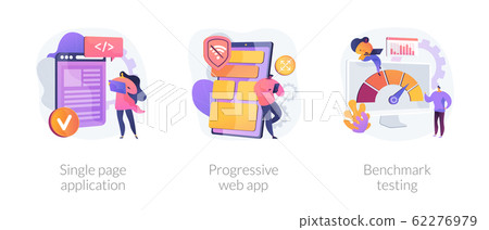 Application development vector concept metaphors. 62276979