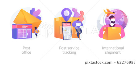 Post shipment system vector concept metaphors. 62276985