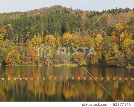 Kuriyama Dam, where the autumn leaves are reflected Kuriyama Dam, where the autumn leaves are reflected 62277146