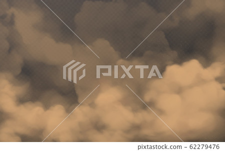 Brown dust clouds of flying sand and soil 62279476