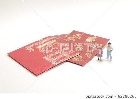 a mini figure with Chinese New Year Red Envelope a mini figure with Chinese New Year Red Envelope 62280263