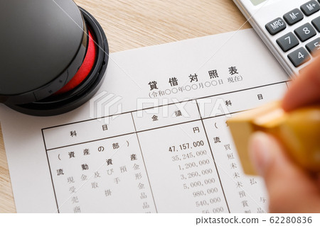 [Photo Material] Financial Statement Business Scene Balance Sheet Income Statement Corporation Final Report 62280836