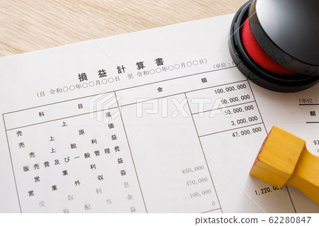 [Photo Material] Financial Statement Business Scene Balance Sheet Income Statement Corporation Final Report 62280847