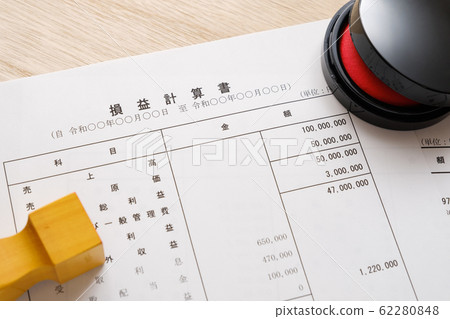 [Photo Material] Financial Statement Business Scene Balance Sheet Income Statement Corporation Final Report 62280848