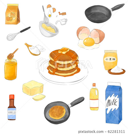 Pancake making 62281311