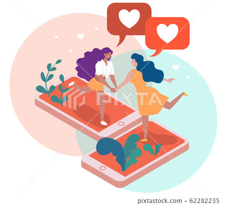 Virtual Love Isometric Composition. 62282235