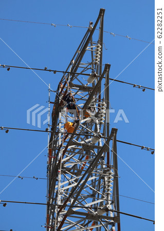 Power tower work at height Power tower work at height 62282251
