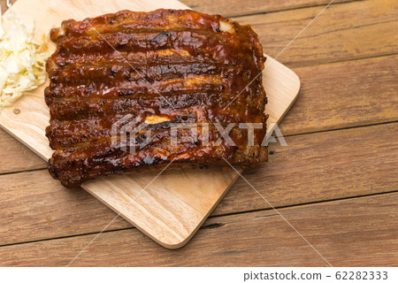 Pork Spare Ribs Barbecue or Pork Ribs with BBQ Pork Spare Ribs Barbecue or Pork Ribs with BBQ 62282333