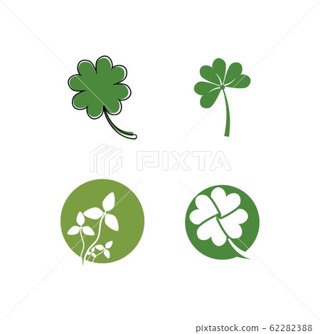 Set Clover icon Vector Illustration design Logo-插圖素材 [62282388] - PIXTA圖庫