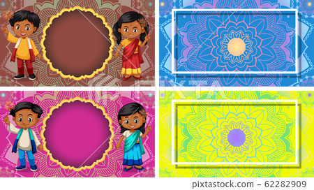 Background template with mandala designs 62282909