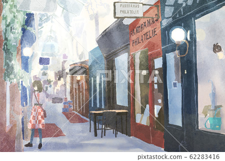 A girl who came to Paris on a trip 62283416