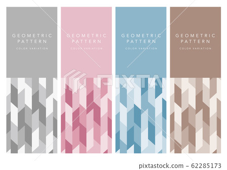 Geometric pattern design color variation pale tone 62285173