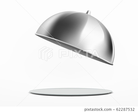 Empty dish or tray with cloche. 62287532