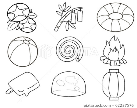 Summer events (monochrome) 62287576