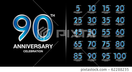 Set of premium anniversary logotype. Set of premium anniversary logotype. 62288235