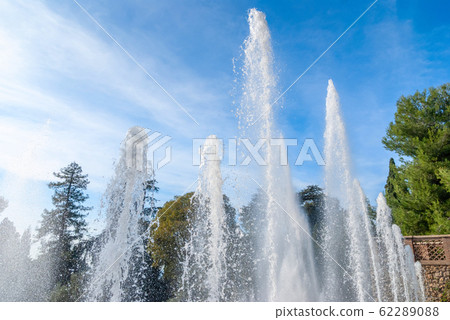 Water jets and fountains of the Villa d'Este in Water jets and fountains of the Villa d'Este in 62289088
