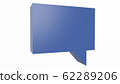 3D render illustration of speech bubble represent communications 62289206