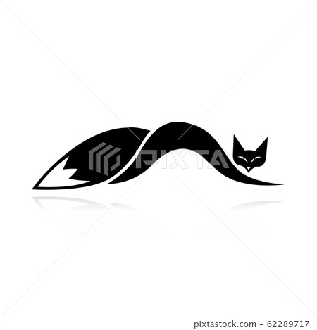 Fox silhouette for your design 62289717