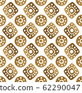 Ethnic gold hand painted seamless pattern. Abstract african golden background. Tribal aztec texture. 62290047