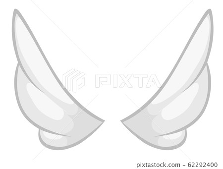 Hand drawn angel or bird wing 62292400