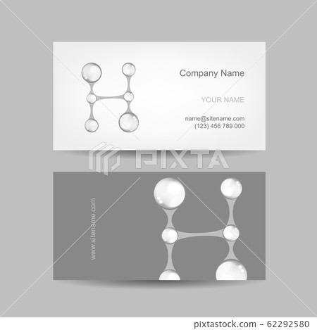 Business card design with letter H 62292580