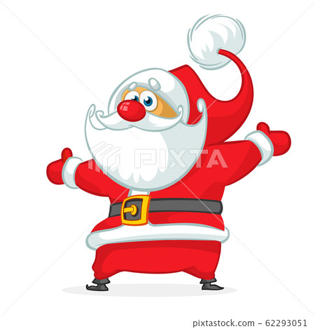 Funny cartoon Santa claus character - Stock Illustration [62293051] - PIXTA