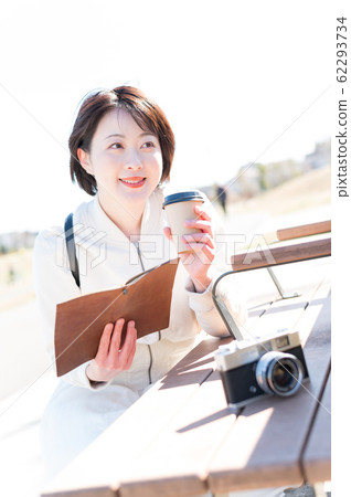 Woman go out camera Woman go out camera 62293734