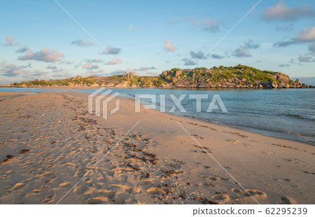 Sunrise at East Woody island the famous beach of Nhulunbuy town of Gove Peninsula, Northern Territory state of Australia. Sunrise at East Woody island the famous beach of Nhulunbuy town of Gove Peninsula, Northern Territory state of Australia. 62295239