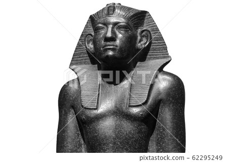 Pharaoh Egyptian gods dead religion symbol stone statue isolated on white. Stone pharaoh tutankhamen mask on white background Pharaoh Egyptian gods dead religion symbol stone statue isolated on white. Stone pharaoh tutankhamen mask on white background 62295249